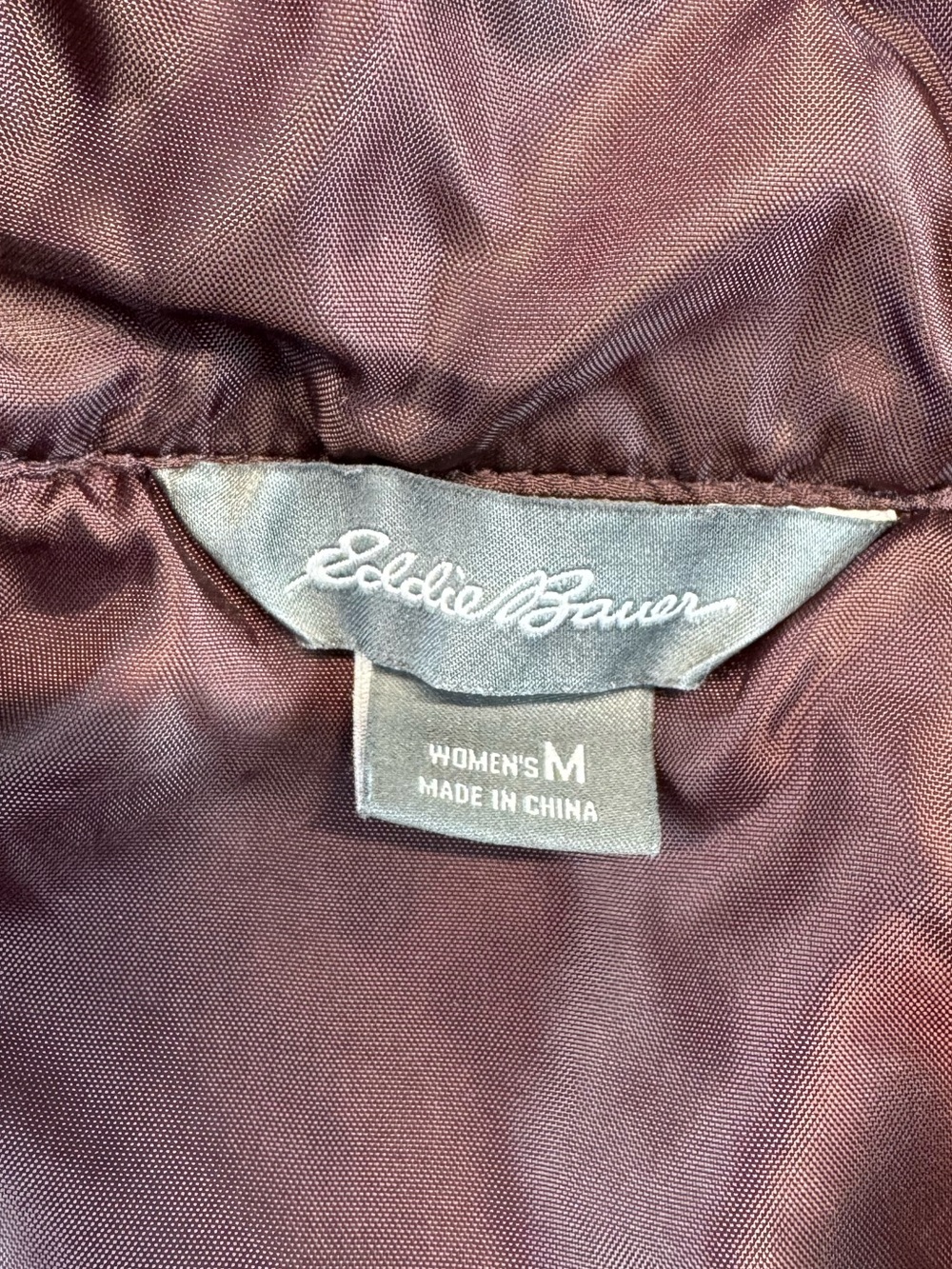 Eddie Bauer Quilted Sleeveless Vest - Plum - Picture 2 of 5